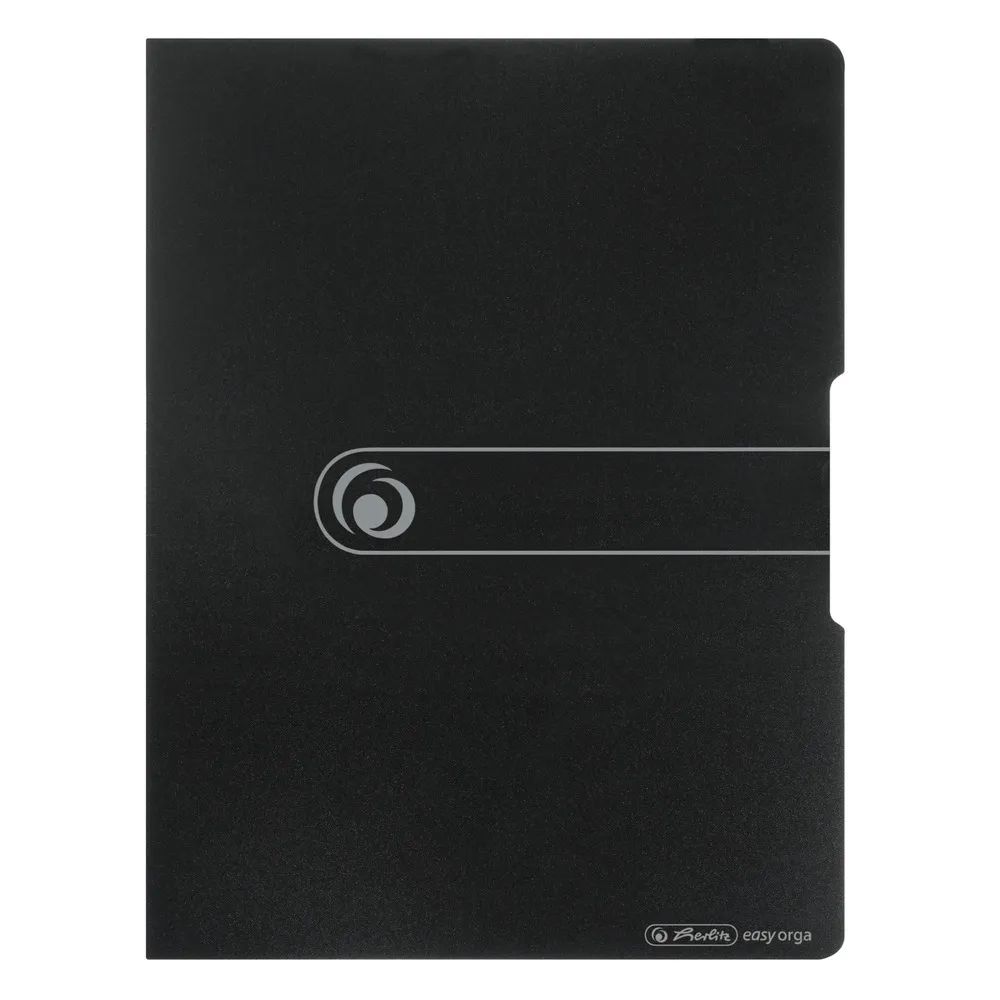 herlitz Sichtbuch PP A4 20 Hüllen opak schwarz easy orga to go
