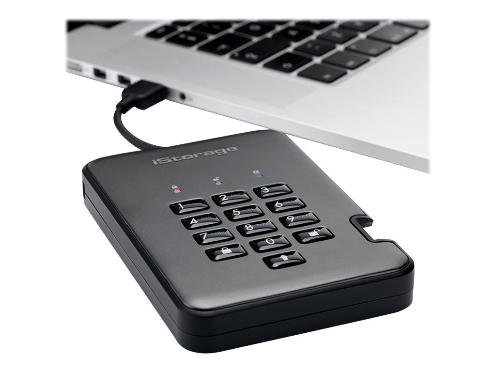 iStorage diskAshur PRO² - Festplatte - verschlüsselt - 2 TB - extern (tragbar)