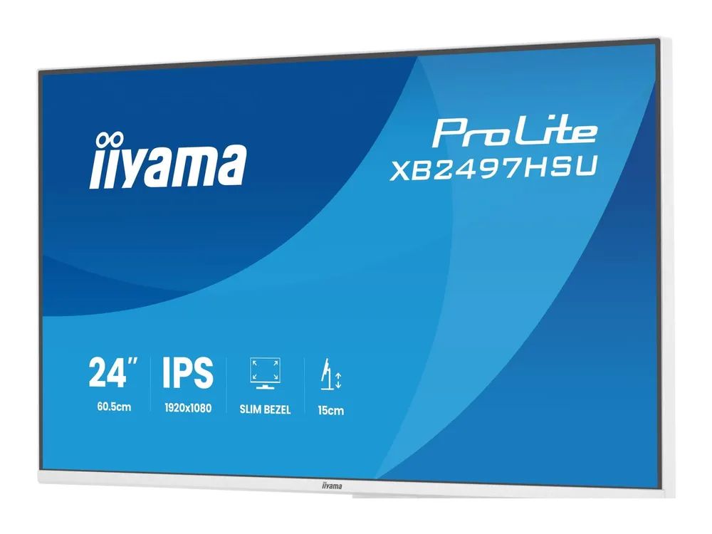 Iiyama XB2497HSU-W1 24" LCD Business Full HD IPS White - 24" - IPS