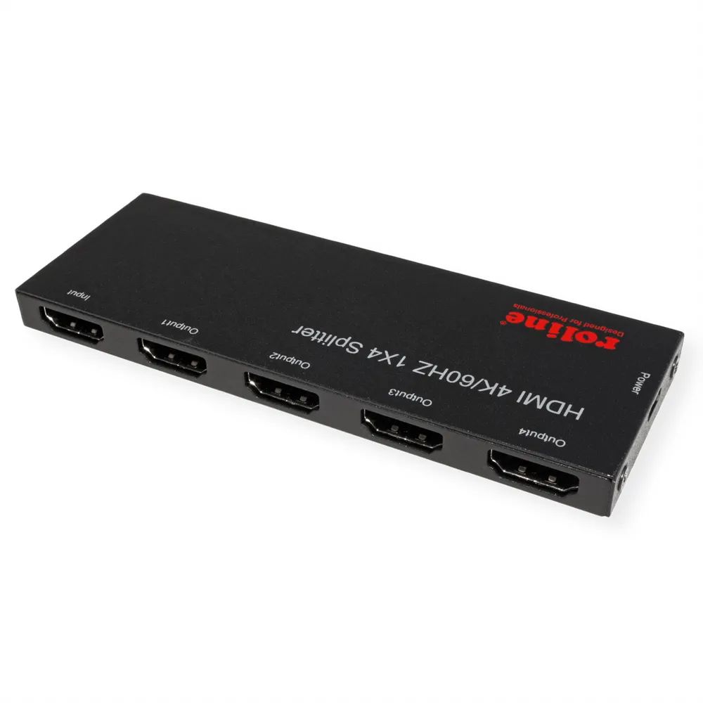 ROLINE HDMI Video-Splitter, Ultra Slim, 4fach