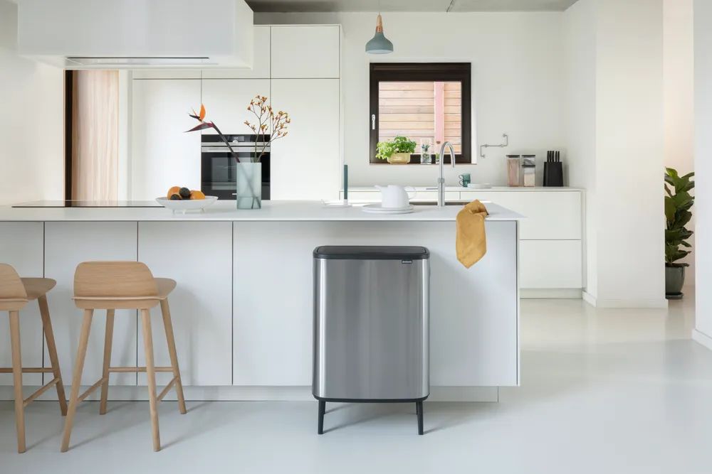 Brabantia Bo Touch Bin Hi, 60L - Matt Steel Fingerprint Proof