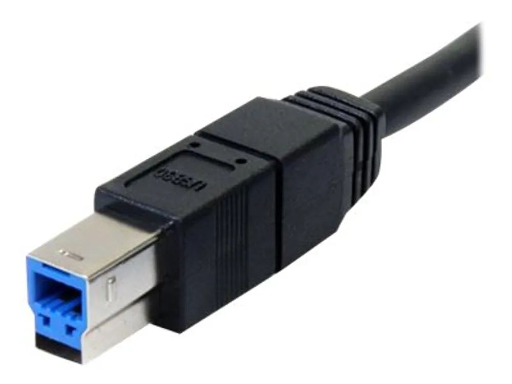 StarTech.com 3m schwarzes SuperSpeed USB 3.0 A auf B Kabel - St/St - USB 3.0 Anschlusskabel - USB-Kabel - USB Type B (M)