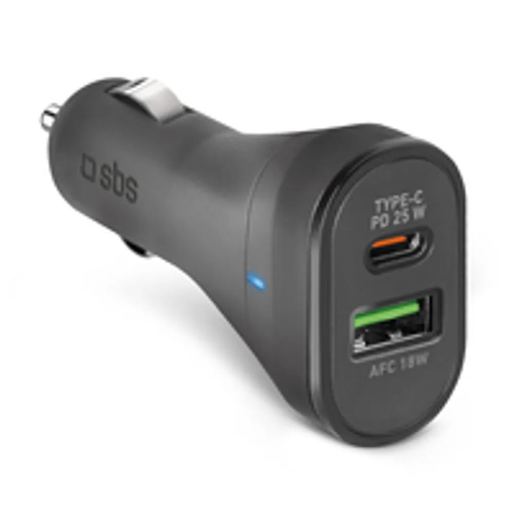 SBS TECRPD25W - Auto - Zigarettenanzünder - Schwarz