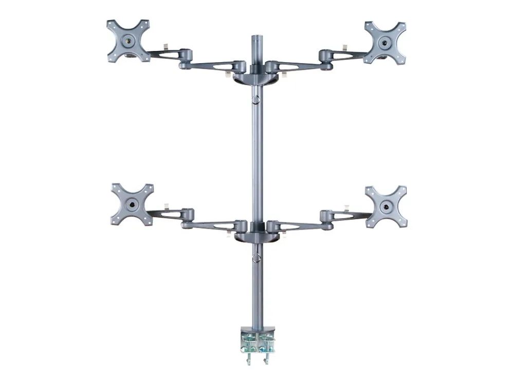 Neomounts FPMA-D935D4 - Befestigungskit - Voll beweglich - für 4 LCD-Anzeigen - Silber - Bildschirmgröße: 25.4-68.6 cm (10"-27")
