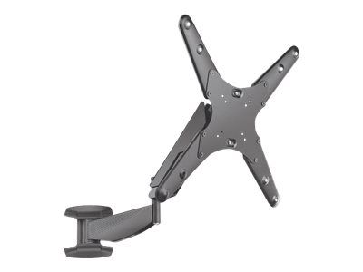 Manhattan TV & Monitor Mount (Clearance Pricing), Wall, Spring Arm, 1 screen, Screen Sizes: 21-55", Black, VESA 75x75 to 400x400mm, Max 30kg, LFD, Height Adjustable Swivel Arm, Lifetime Warranty - Klammer - für LCD TV - Kunststoff, Stahl - Bildschirm