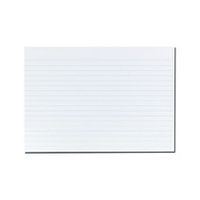Herlitz Karteikarte - A5 (148 x 210 mm) - Querformat - Weiß - Liniert (Packung mit 100)