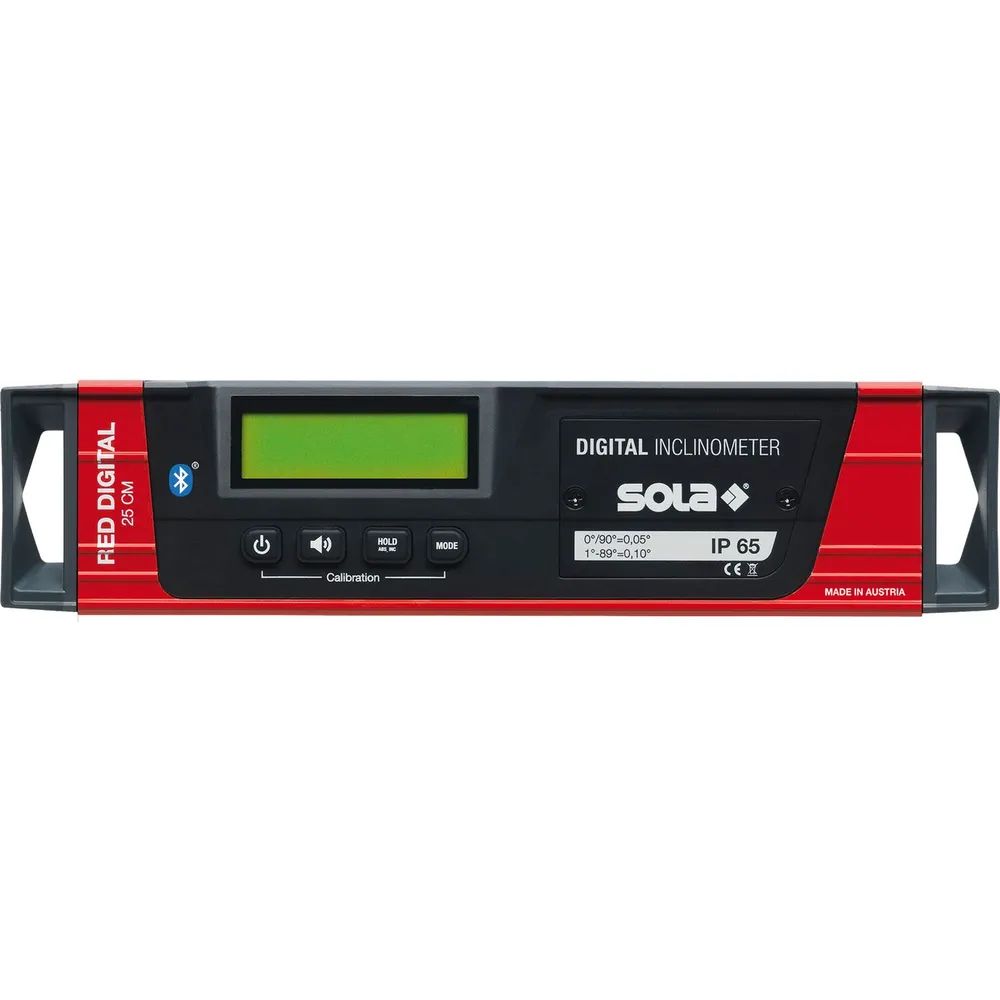 SOLA Elektronische Neigungswasserwaage RED 25 digital Länge 250 mm