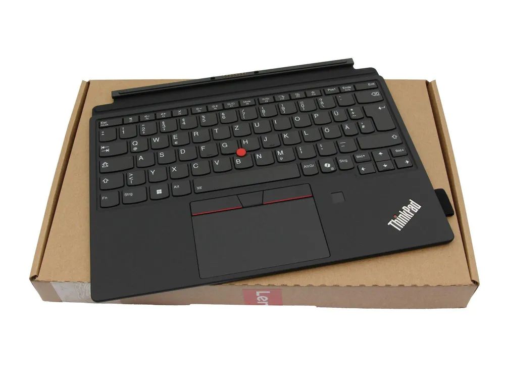 Lenovo External Keyboard German Backlight Fingerprint Reader Pen Holder AI - Tastatur - Schwarz