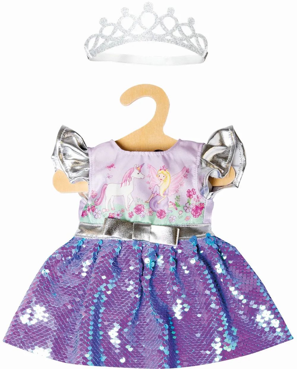 Heless GmbH Pu-Kleid Fee und Einhorn, Gr. 35-45cm