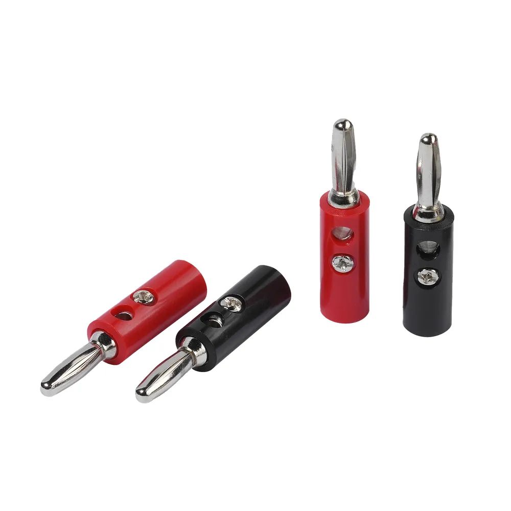 VIVANCO Bananenstecker (schraubbar) -> Kabel max. 2 mm², 4 Stück