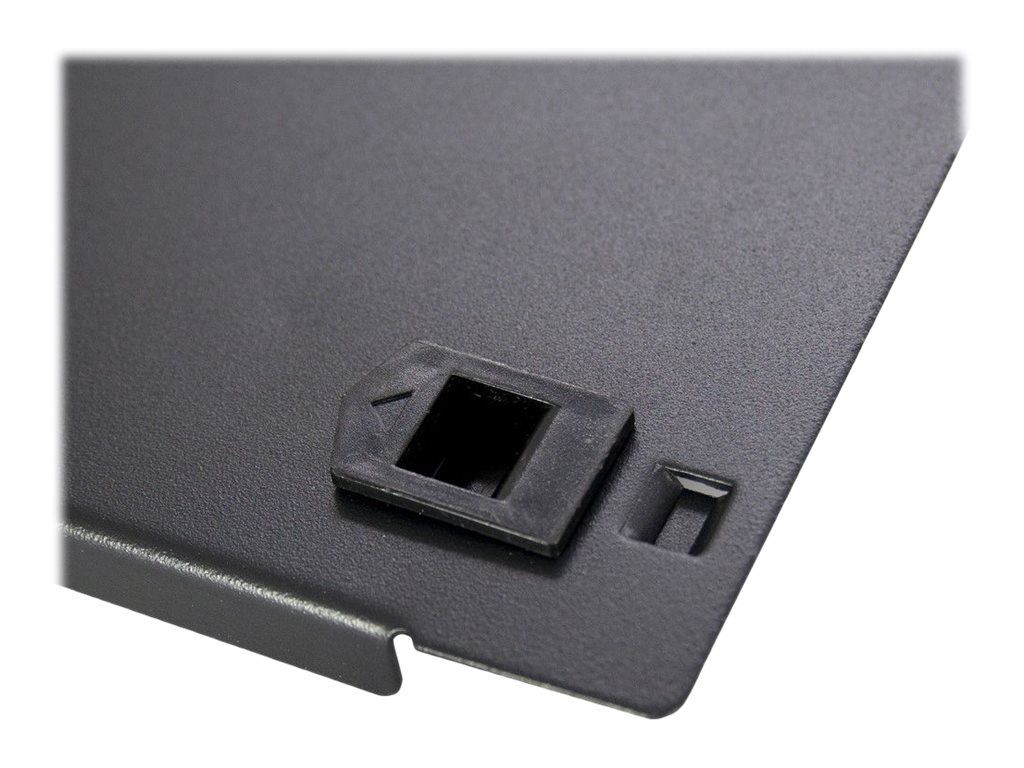 Inter-Tech Blindplatte - Schwarz, RAL 9005 - 2U - 48.3 cm (19")