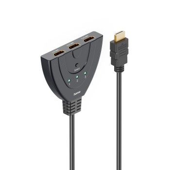 Hama 4K HDMI™-Umschalter 3x1, 3x HDMI™-Buchse - 1x HDMI™-Stecker
