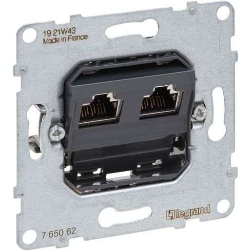 Legrand EINSATZ DATENDOSE 2 X RJ45,KAT / LEGRAN 765062 SEANO 765062
