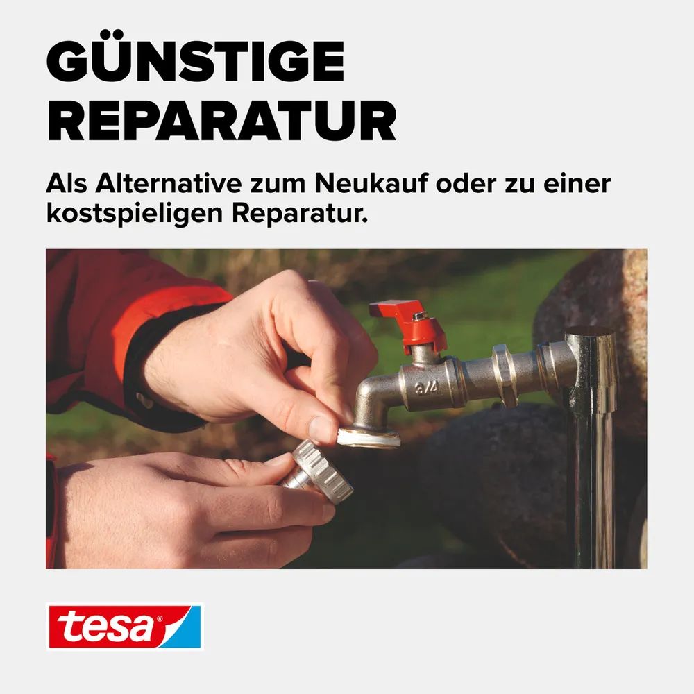 tesa® Stopwater Tape 12 m x 12 mm, gegen Feuchtigkeit