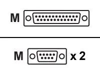 Moxa Kabel seriell - DB-25 (M) zu DB-9 (M)
