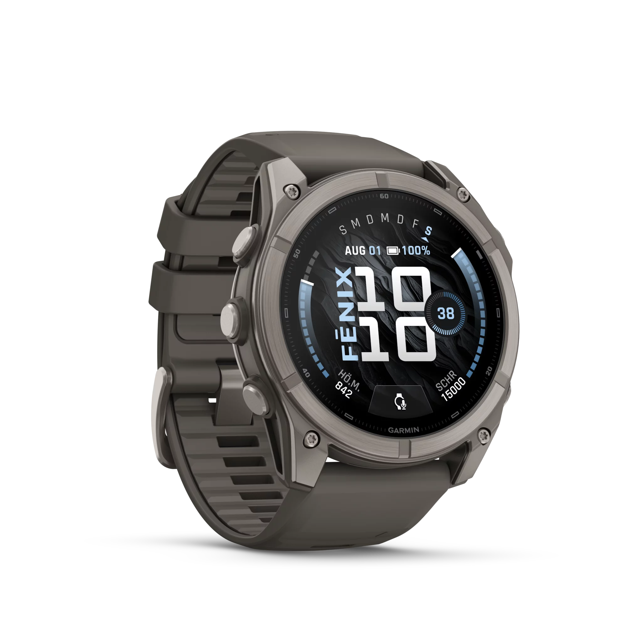 Garmin fēnix 9, 51mm Kieselgrau/Titan