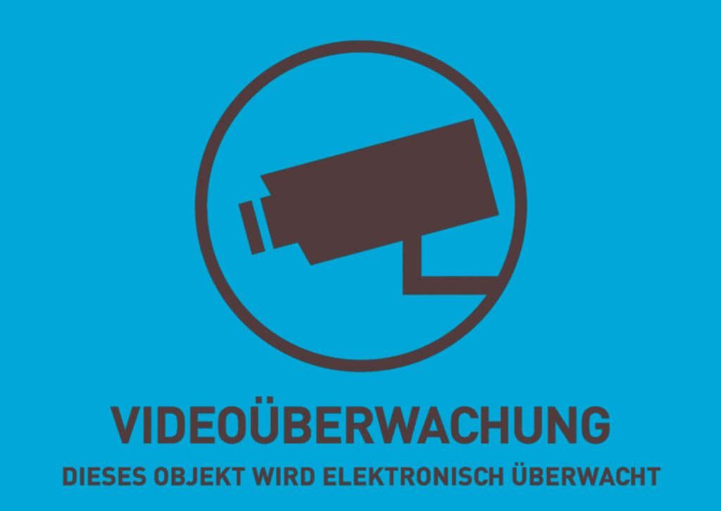 WARNAUFKLEBER VIDEO 148X105 MM / ABUS AU1320