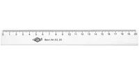 WEDO 52 20 - Schreibtisch-Lineal - Kunststoff - Transparent - cm - 20 cm - 1 Stück(e)
