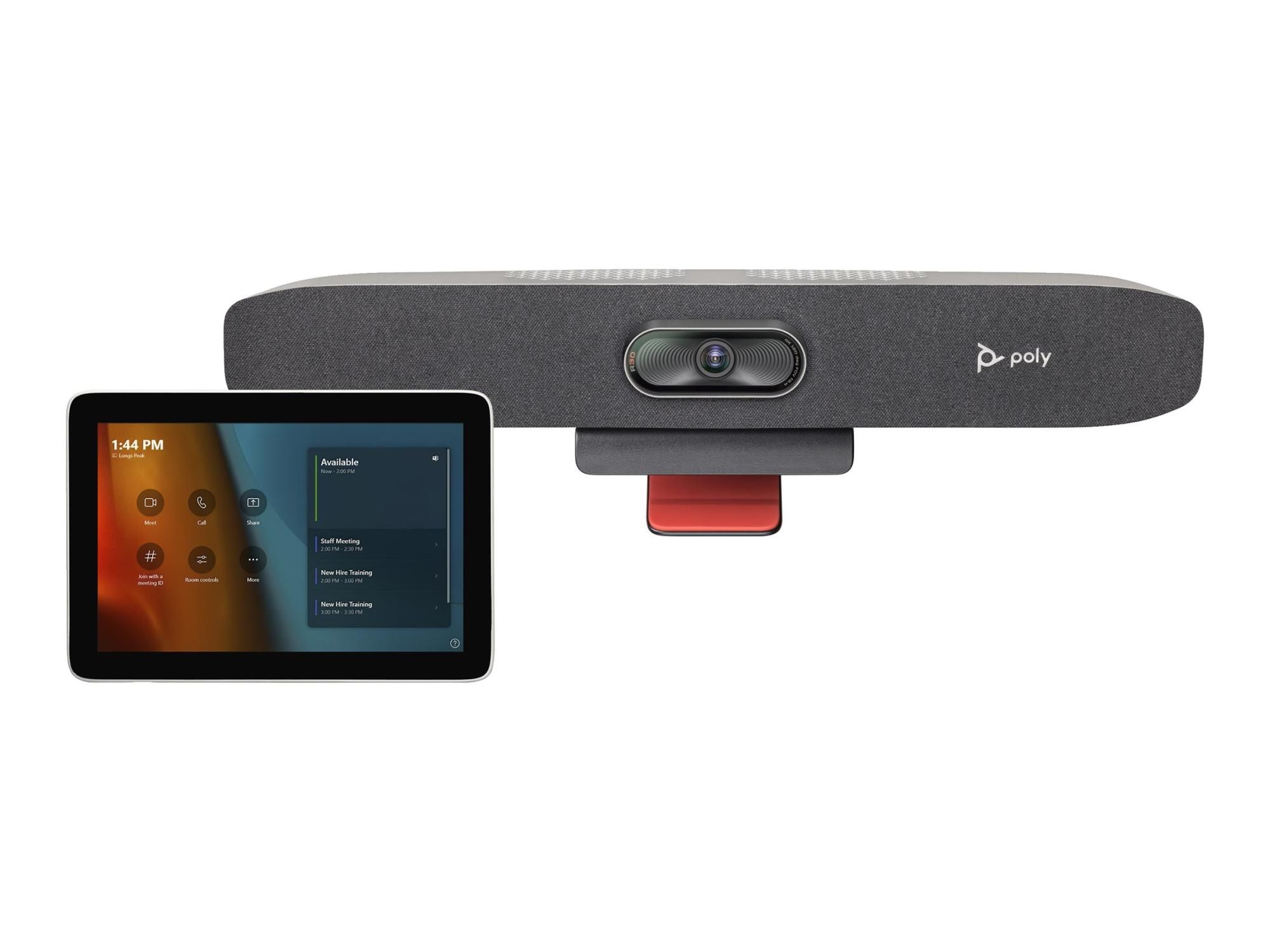 Poly Studio - Für Microsoft Teams - Small Room Kit - Kit für Videokonferenzen (Poly Studio R30 video bar, Poly GC8 Touchcontroller)