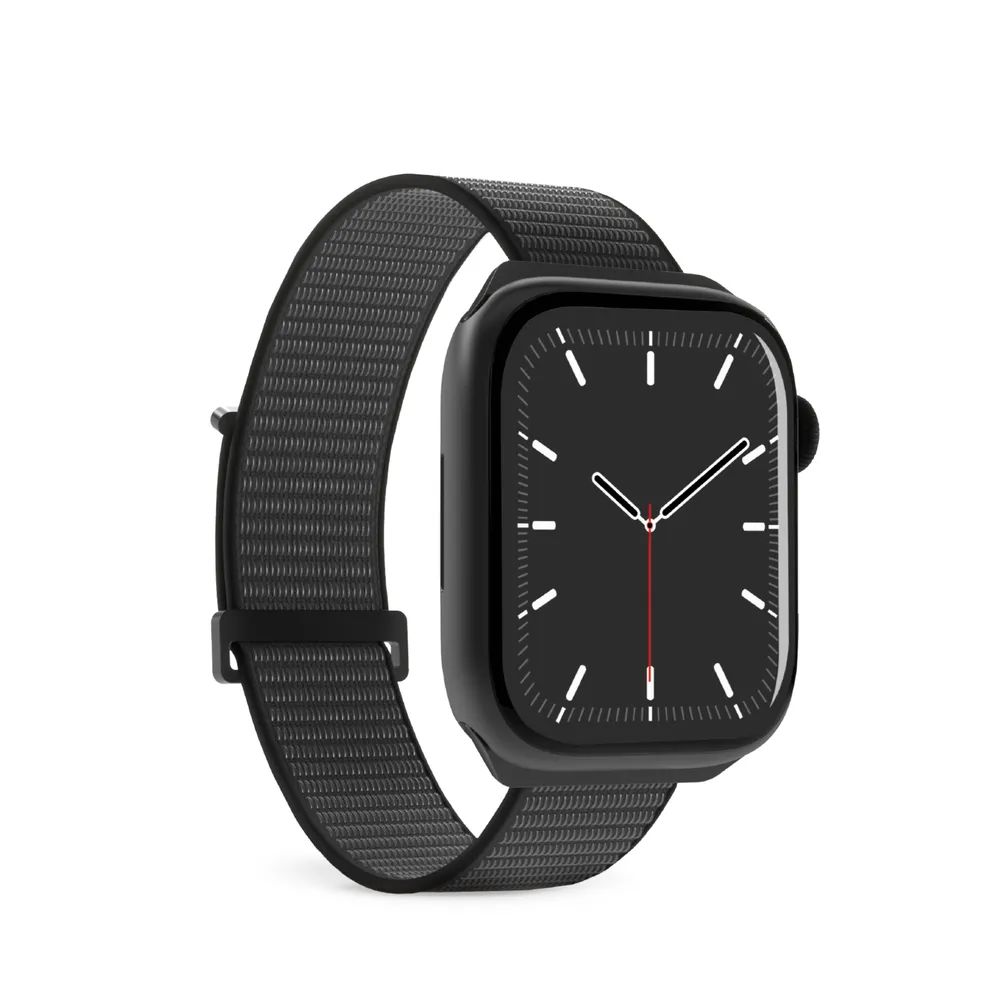 PURO SPORT Band für Apple Watch 42/44/45/49mm, schwarz