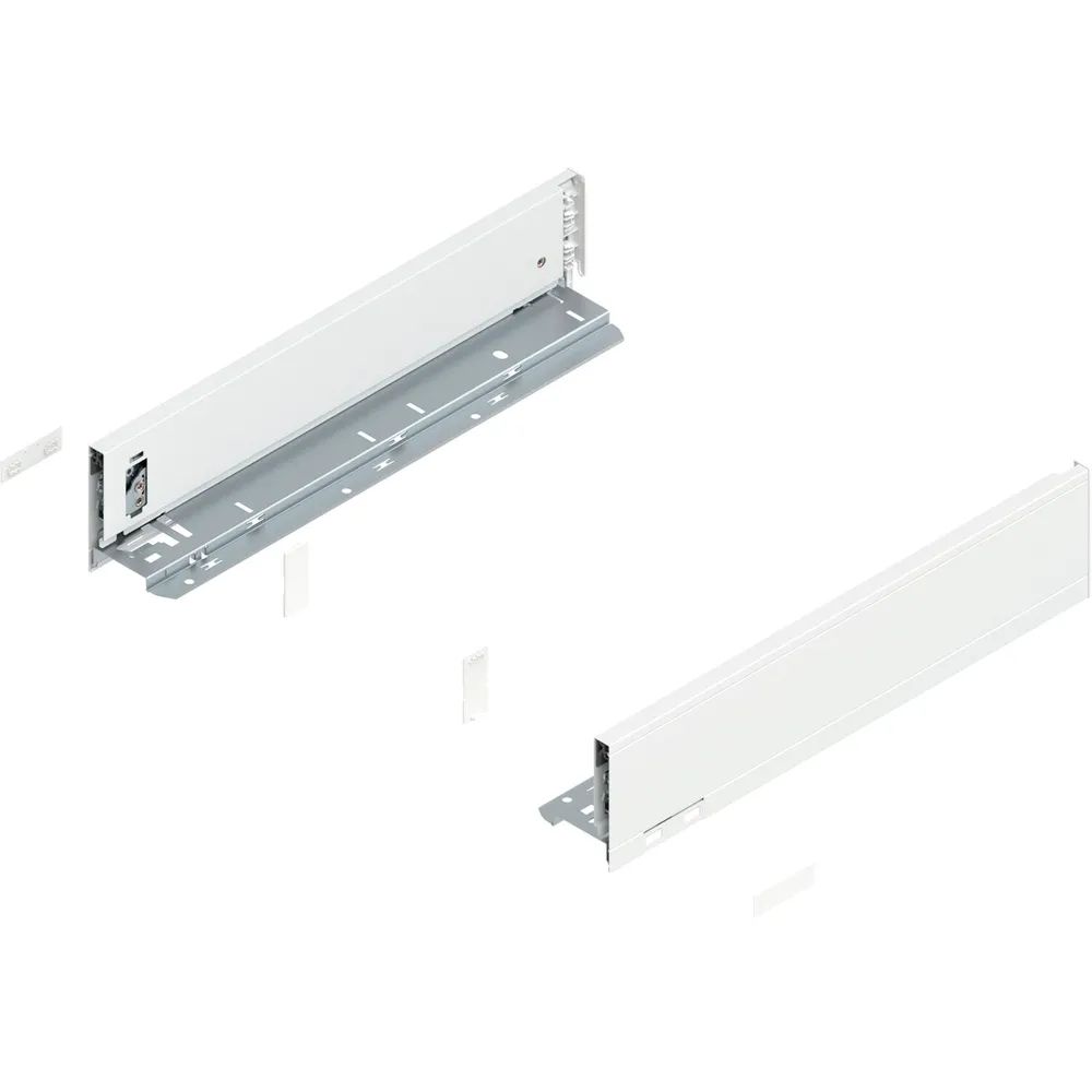 BLUM LEGRABOX pure Zarge Höhe M, NL 400, Seidenweiß-matt