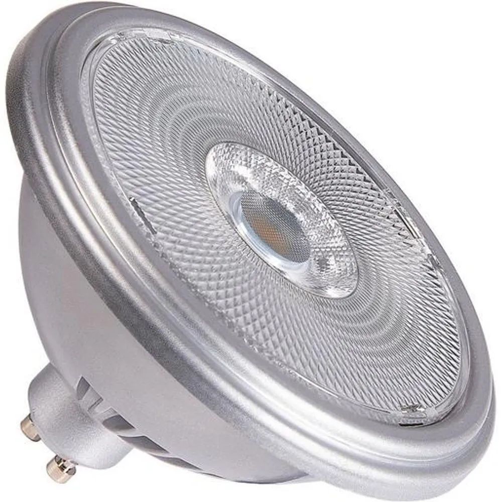 SLV LED-LAMPE 12,5W 927 30° / SLV QPAR111 GU10 SILBER 1005276