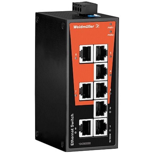 Weidmüller 8PORT NETZWERK SWITCH 8XRJ45 / WEIDMÜ IE-SW-BL08-8TX REG 1240900000
