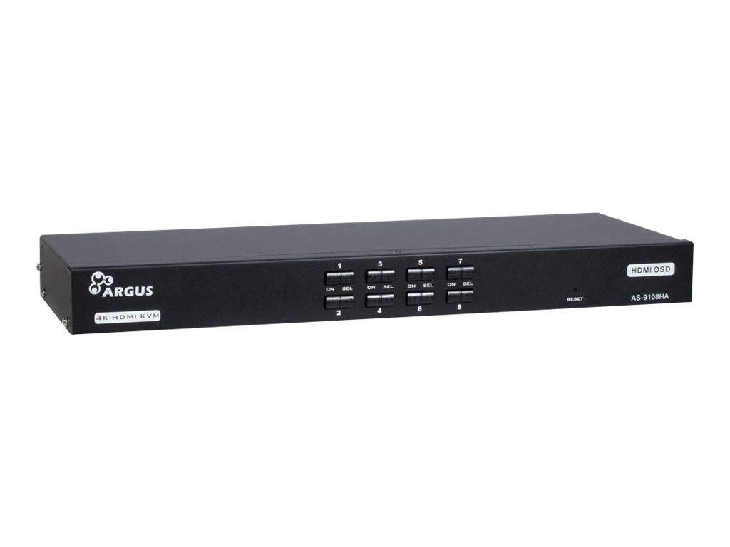 Inter-Tech Argus AS-9108HA - KVM-Switch - 8 x KVM port(s)