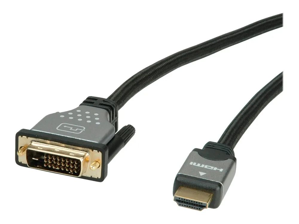 ROLINE Adapterkabel - Dual Link - DVI-D männlich zu HDMI männlich