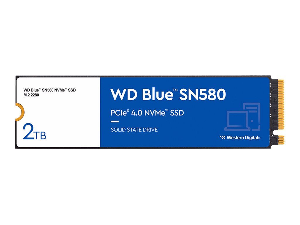WD Blue SN580 - SSD - 2 TB - intern - M.2 2280 - PCIe 4.0 x4 (NVMe)