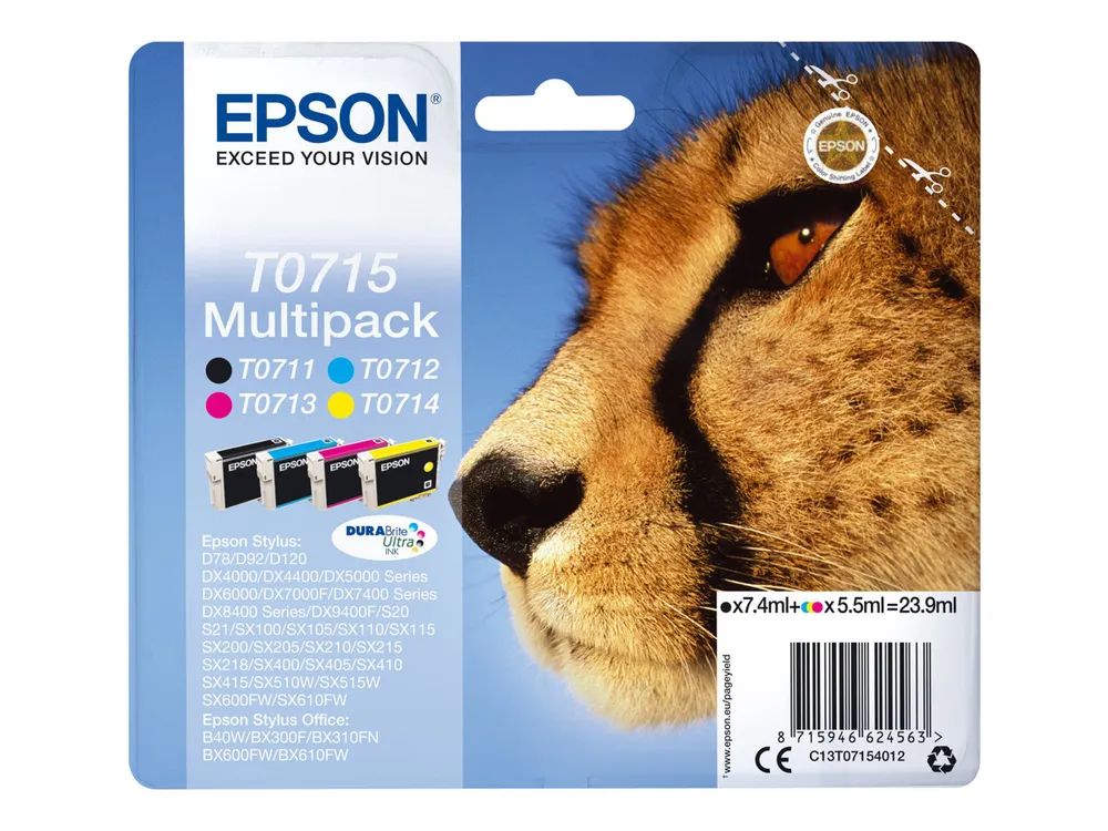 Epson T0715 Multipack - 4er-Pack - 23.9 ml
