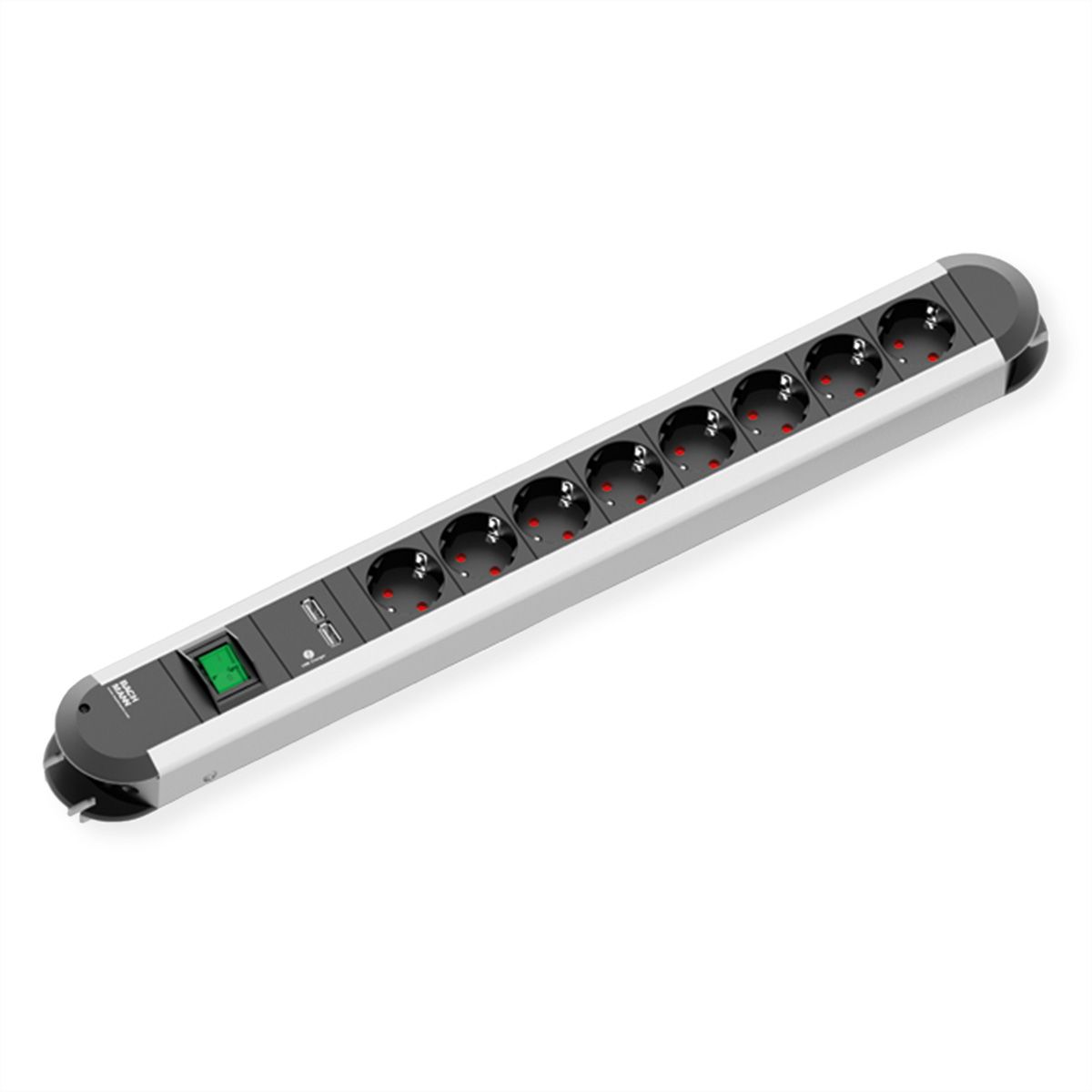 Bachmann PRIMO - Steckdosenleiste - Ausgangsanschlüsse: 8 (2 x USB, 8 x CEE 7/3)