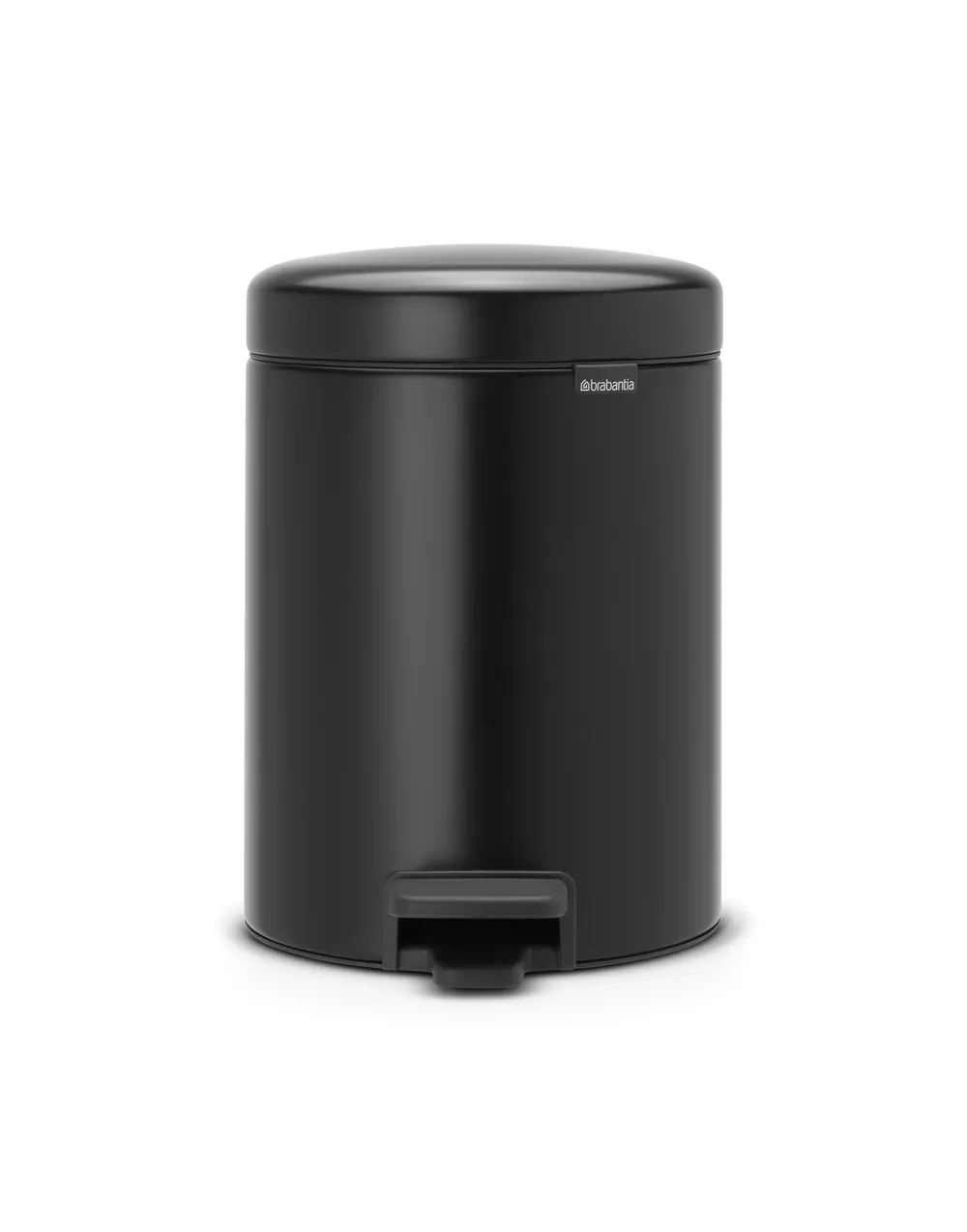 Brabantia newIcon Treteimer 5l mit Kunststoffeinsatz, Matt Black