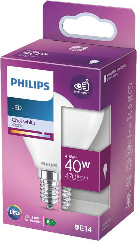 Philips LED classic 40W E14 CW P45 FR ND RFSRT4