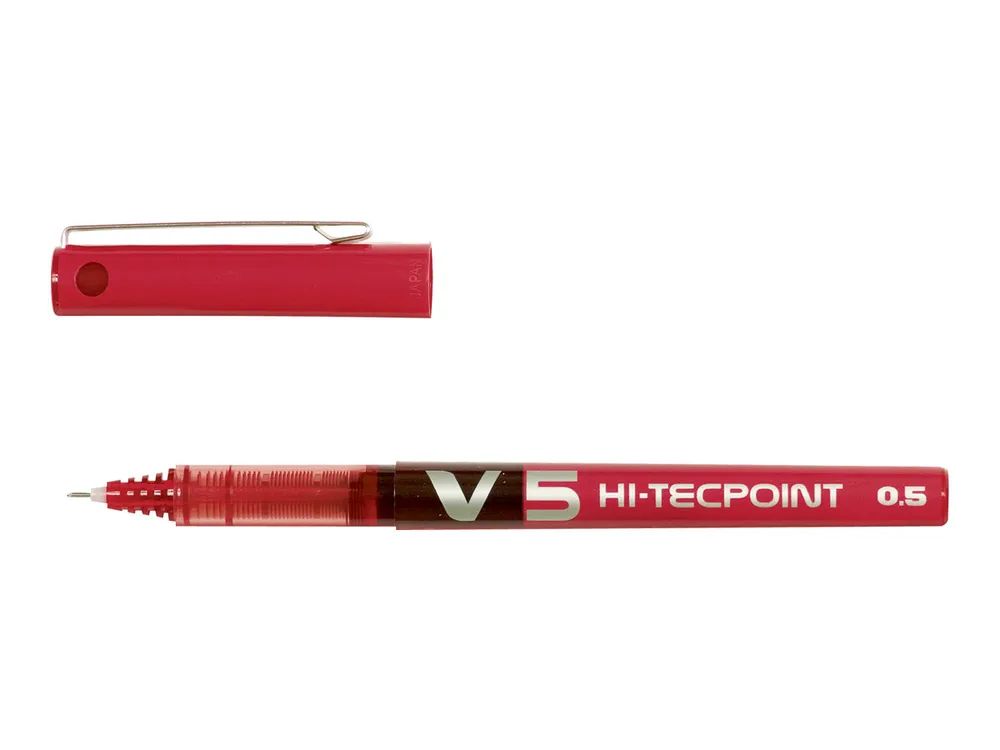 PILOT PEN Pilot Hi-Tecpoint V5 - Tintenroller - Rot - 0.5