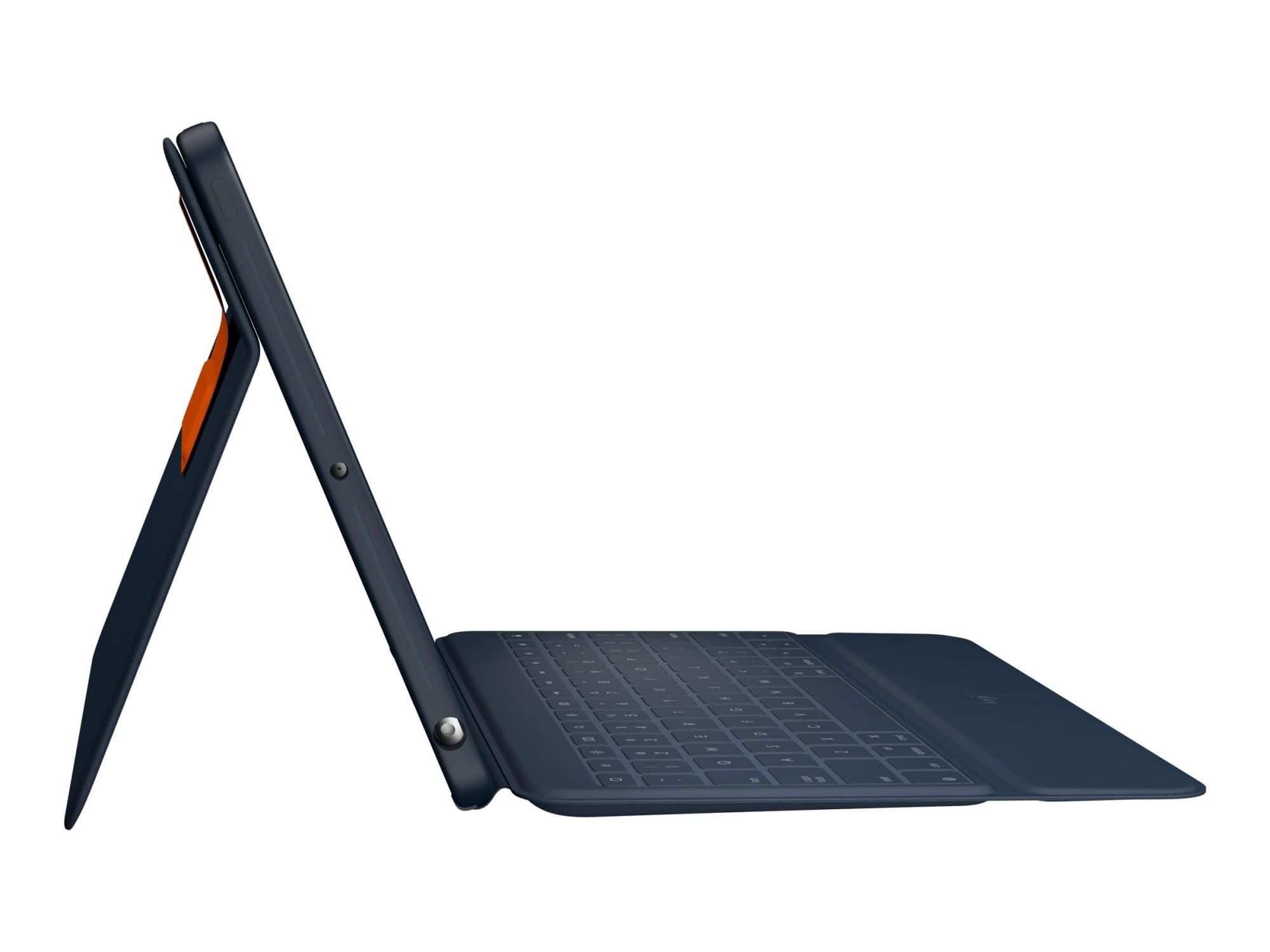 Logitech Rugged Combo 3 For Education - Tastatur und Foliohülle - Apple Smart connector - K-12 Ausbildung - für Apple 10.2-inch iPad (7. Generation, 8. Generation, 9. Generation)