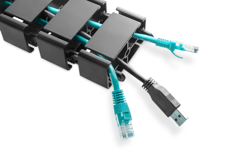 DIGITUS Flexible Kabelführung mit anpassbarer Länge