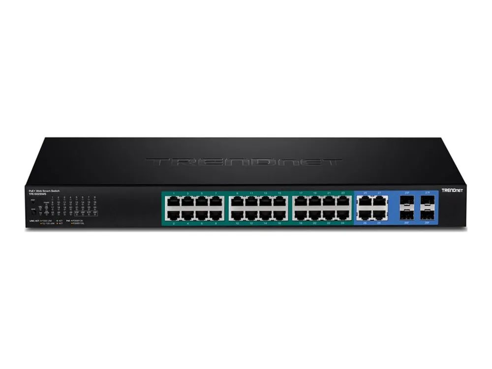 TRENDnet TPE 5028WS - Switch - Smart - 24 x 10/100/1000 (PoE+)
