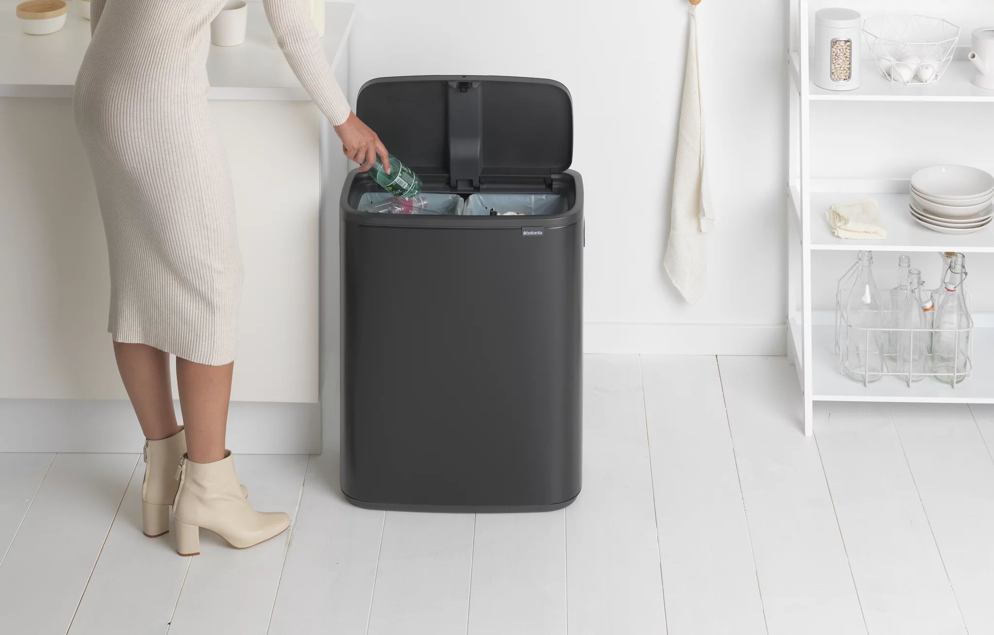 Brabantia Bo Touch Bin 2 x 30L mit 2 Kunststoffeinsätzen