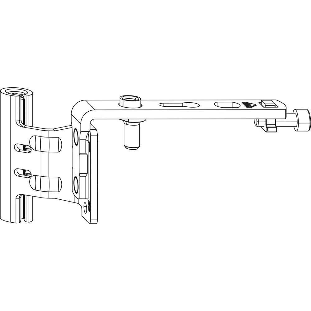 ROTO NX Falzaxerarm T 12/20-13 Holz rechts silber