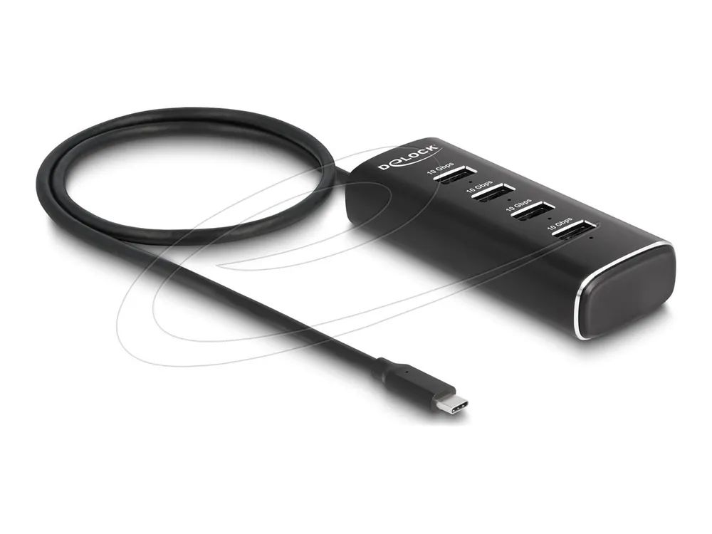 Delock Hub - 10 Gbps, with USB Type-C connector
