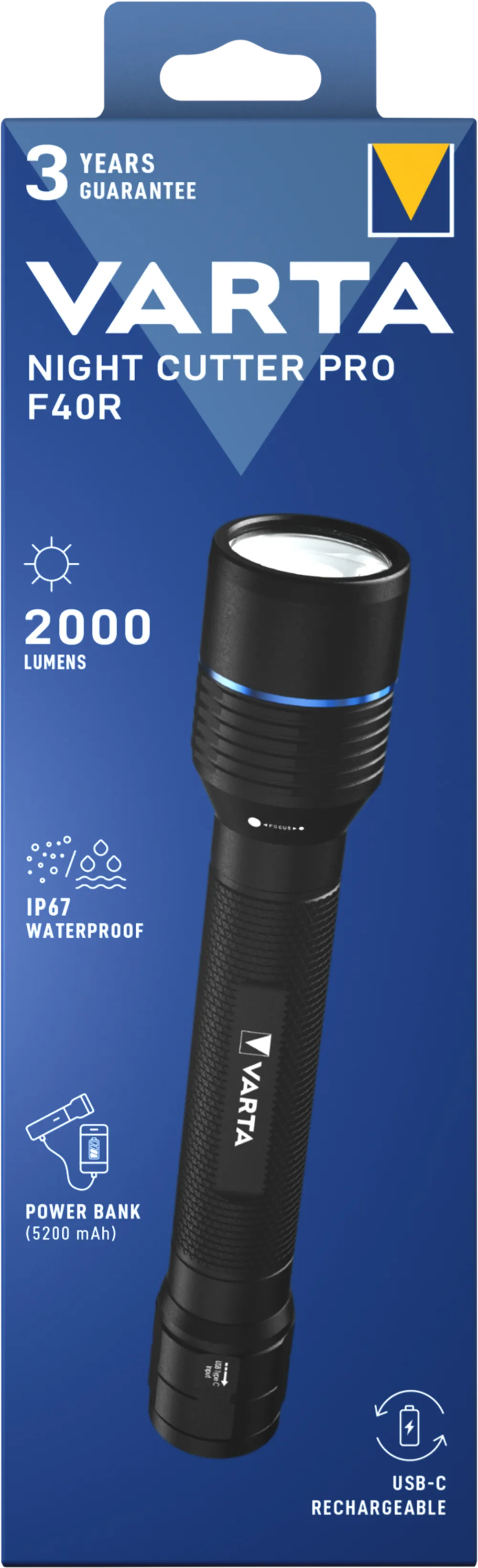 VARTA Night Cutter Pro F40R mit Akku