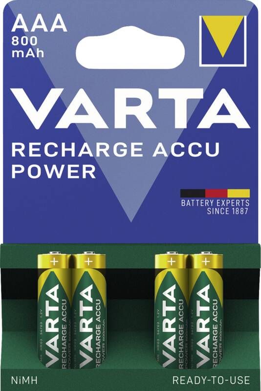 Varta 56703 Recharge Accu Power 800 mAh Micro 4er Blister