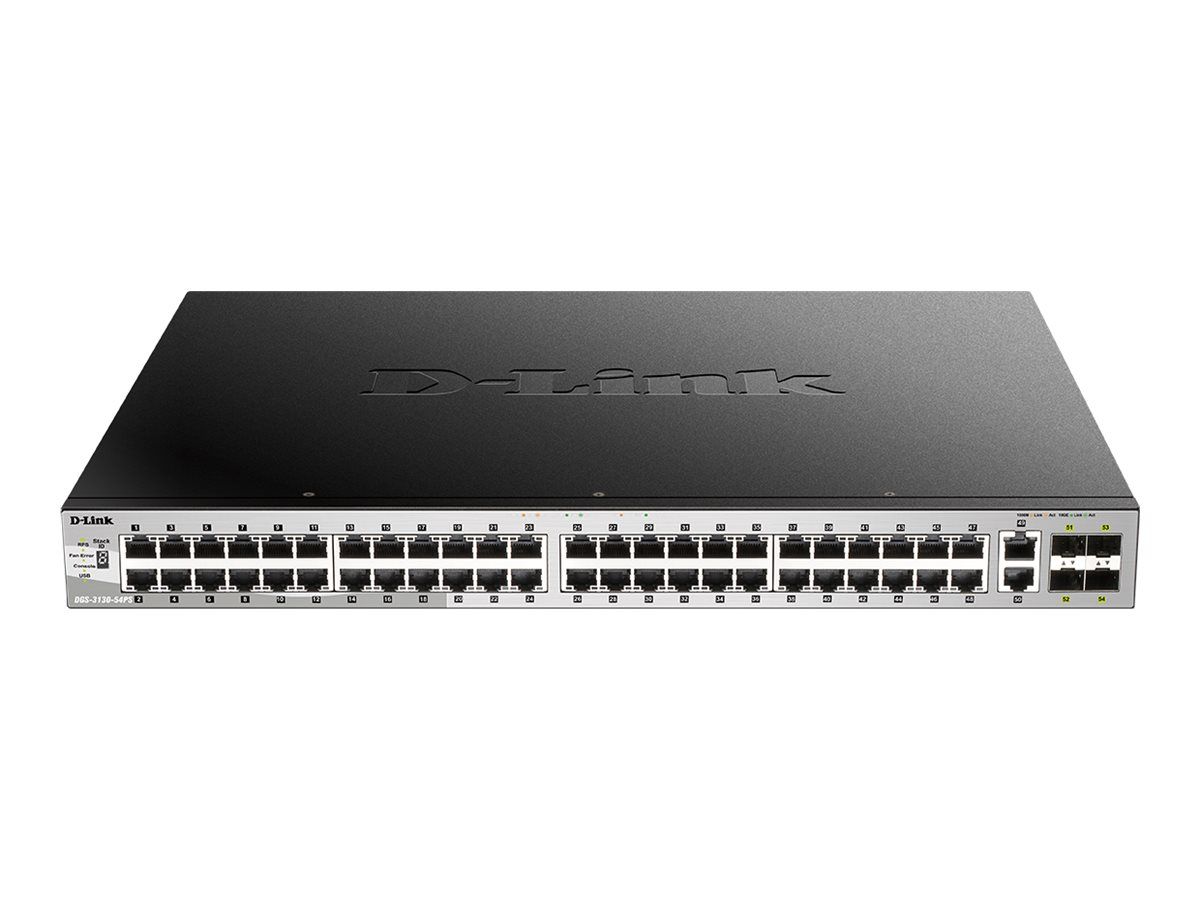 D-Link 54-Port PoE STACKABLE Switch - Switch - 1 Gbps