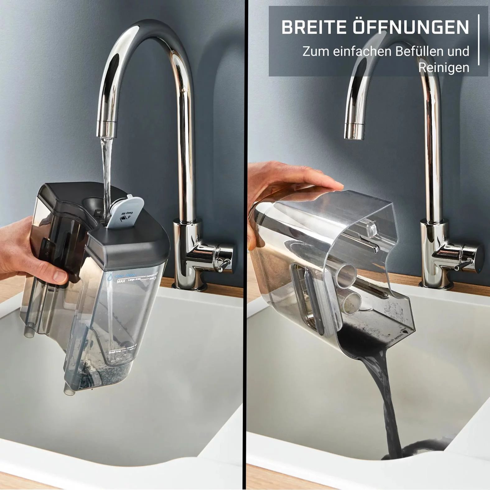Rowenta IN5020 Fleckenreiniger Clean It inkl. Zubehör - GRÜN/SCHWARZ