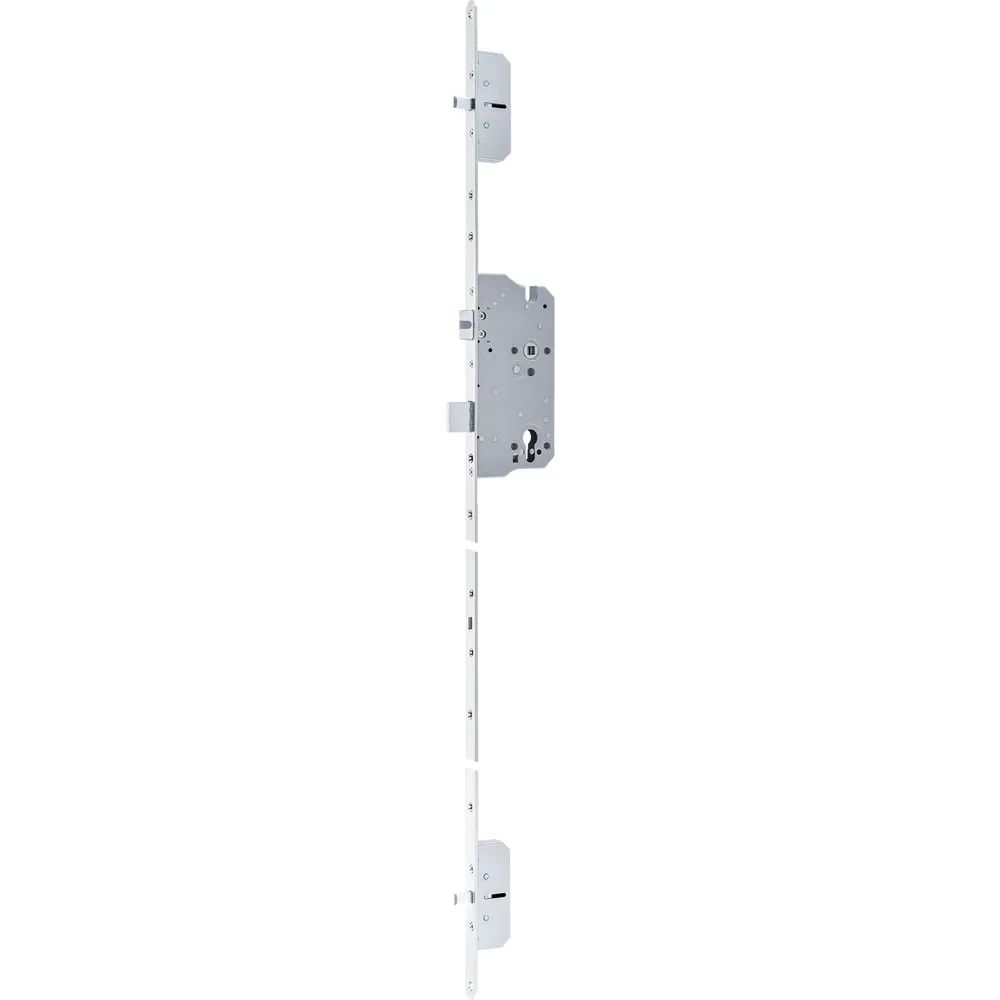Dormakaba MFV-Schloss 124-MF4/Cerbero für Rundbogentüren, DM 65 mm, PZ 88 mm, silberfärbig