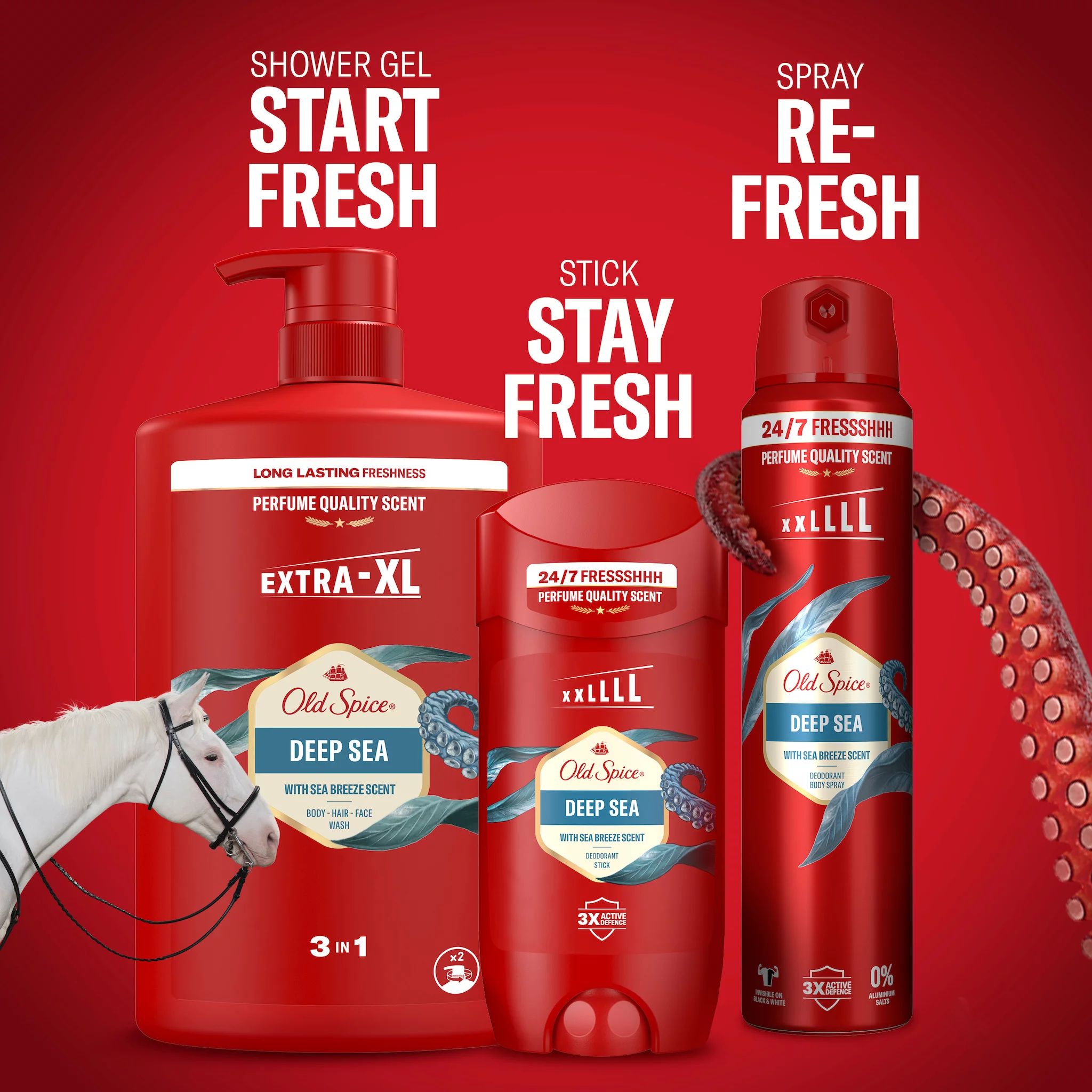 Old Spice Shampoo & Body Wash Deep Sea