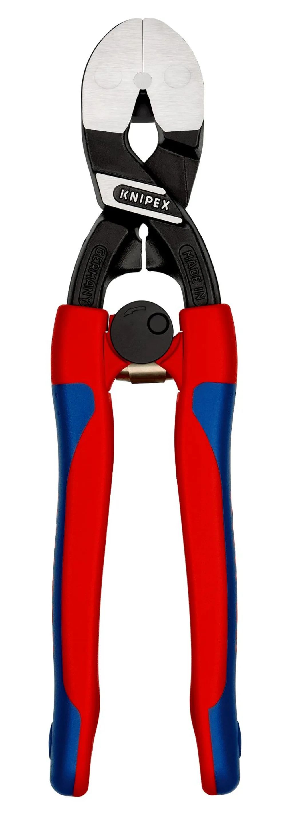 KNIPEX Kraft-Bündigschneider für Weichmetall und Kunststoff mit schlanken Mehrkomponenten-Hüllen schwarz atramentiert 200 mm