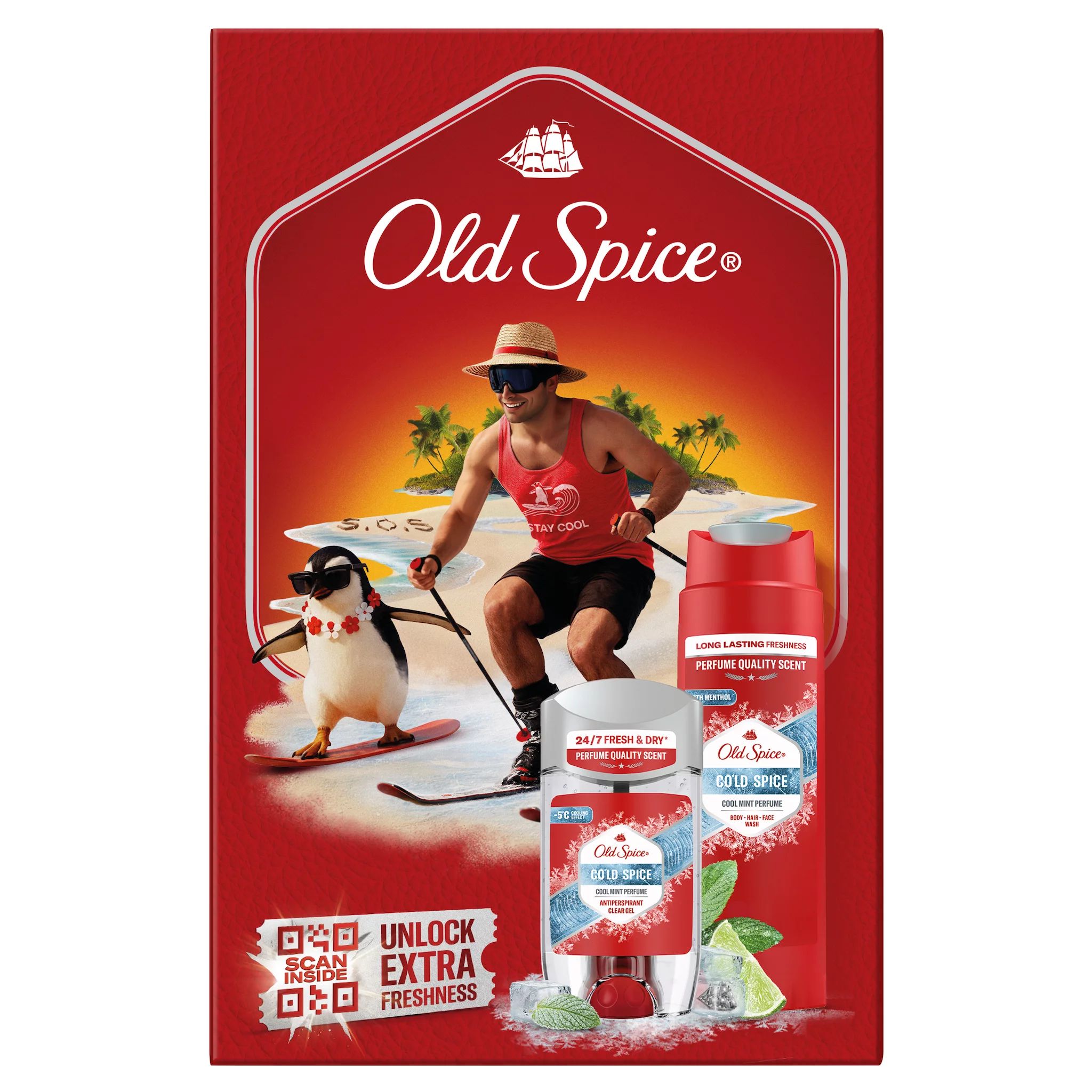 Old Spice Geschenkset Cold Spice (Stick, Duschgel)