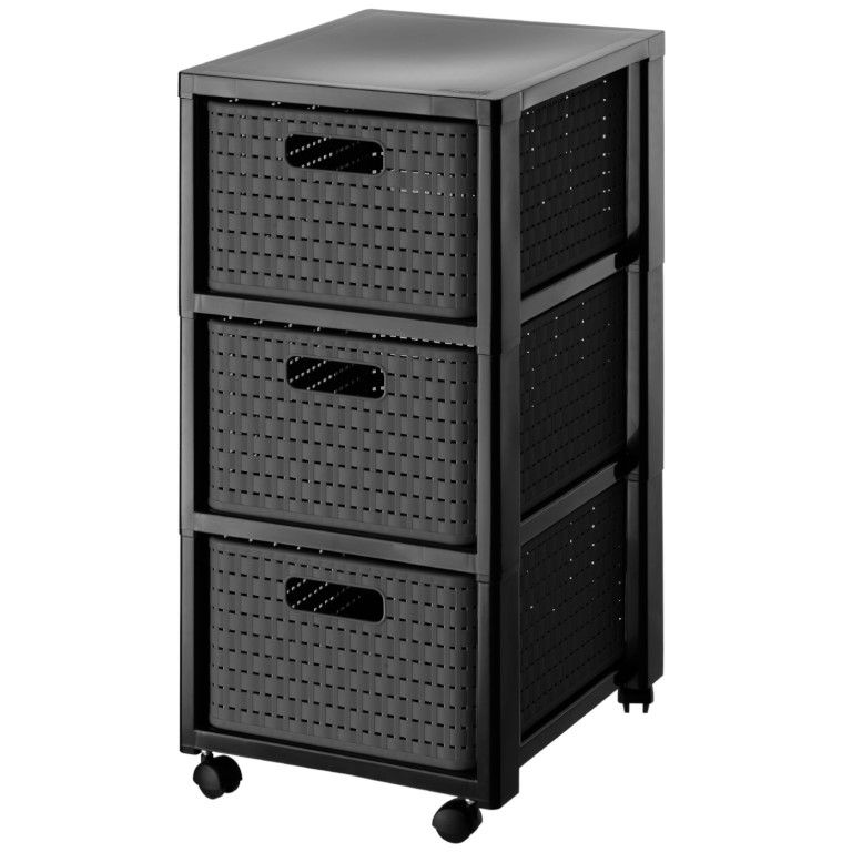 Rotho Tower 3 x A4 mit Rollen COUNTRY